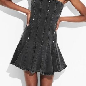 Wild Fable Mini Sleeveless Dress  (Jean Fabric) Size LARGE,  NEW NO TAGS